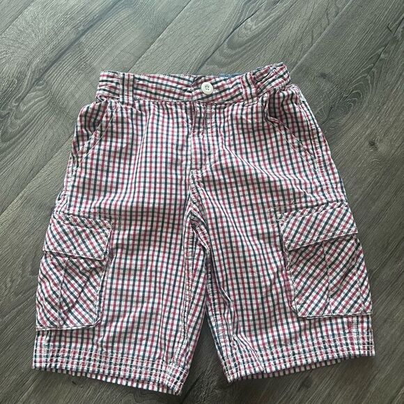 Hanna Andersson Gingham Shorts size 130 /8 Years - Picture 1 of 5
